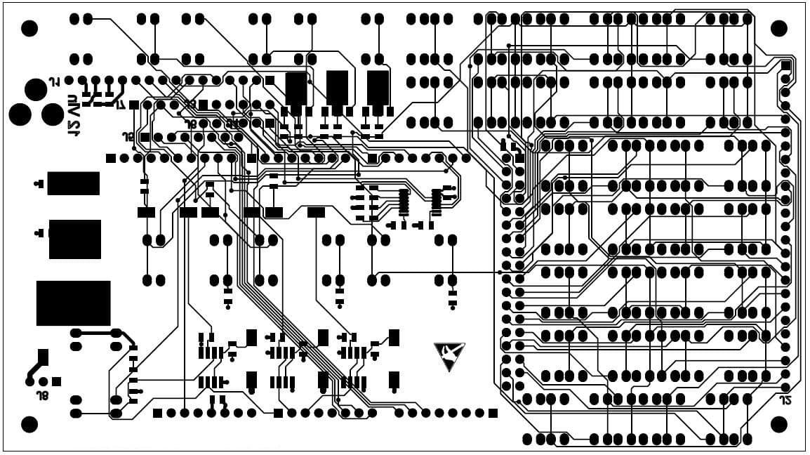 Combined Gerber view of all routed layers